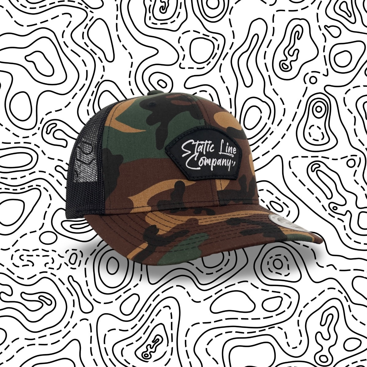 Gods Plaid Logo Trucker